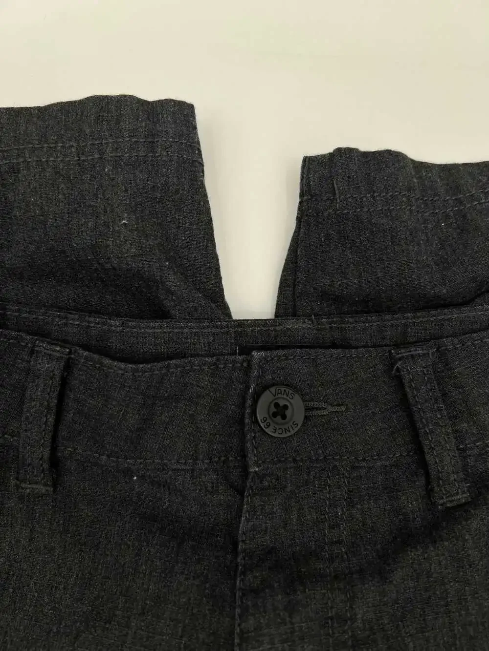 Vans Men’s Gray Cargo Shorts | Polyester-Cotton, Regular 28